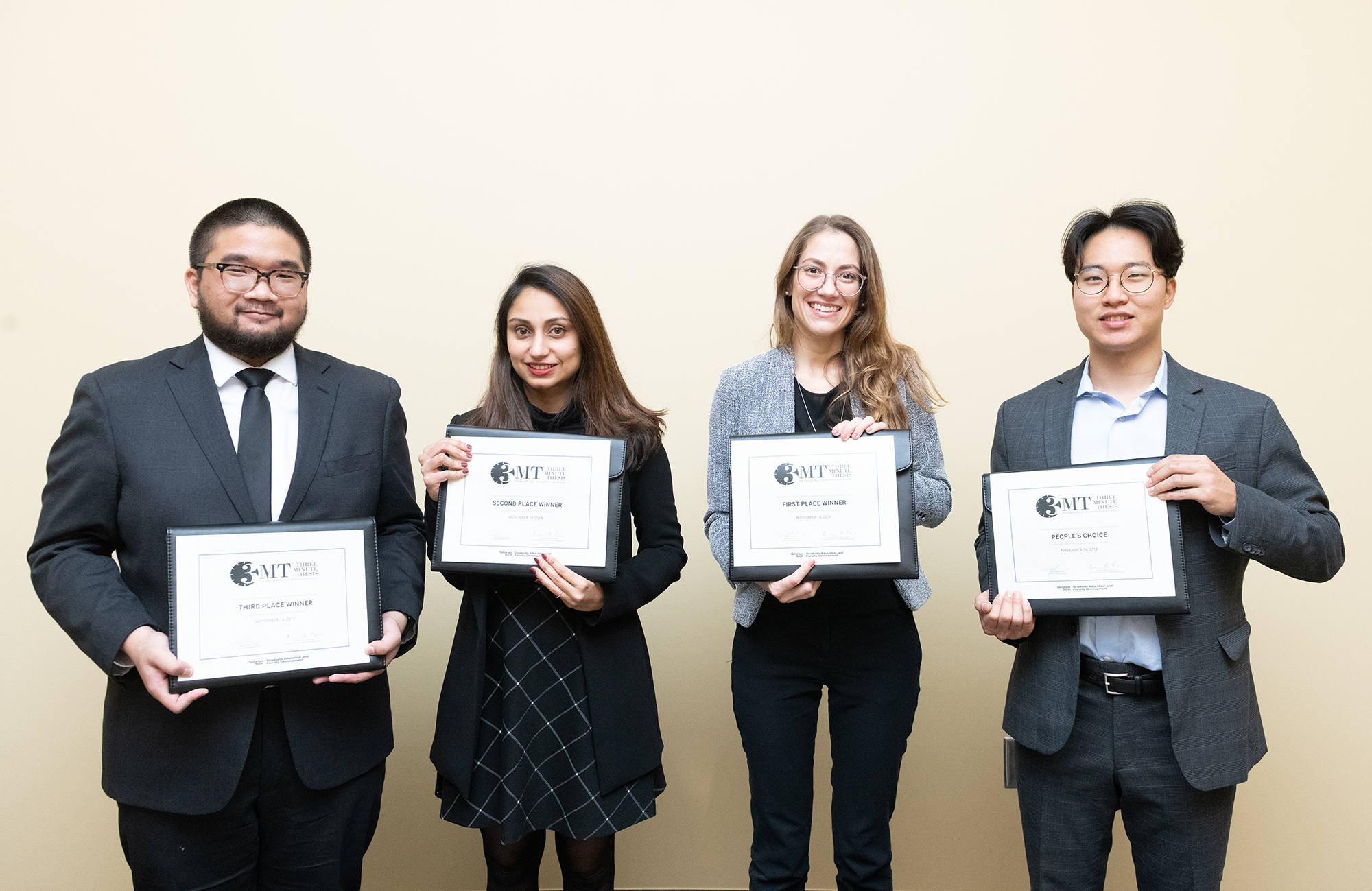 From left to right: Suttipong Suttapitugsakul, Smruthi Karthikeyan, Paola Zanella, and Jeongwon Kim From left to right: Suttipong Suttapitugsakul, Smruthi Karthikeyan, Paola Zanella, and Jeongwon Kim